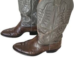 Nocona Boots Mens Size 10 e Gray Lizard Skin Style 8317 3217c Boots